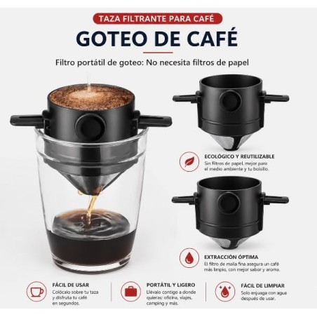 Filtro Café Reutilizable Portatil
