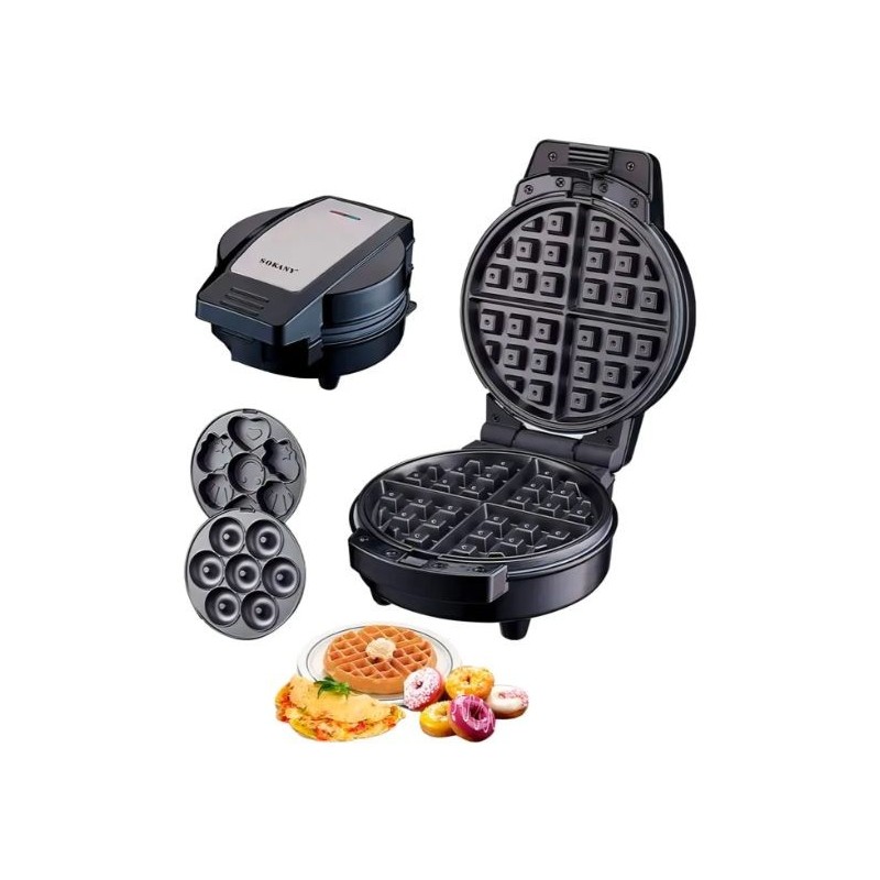 Wafflera Sokany 3 en 1 SK-08006