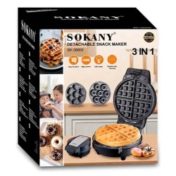 Wafflera Sokany 3 en 1 SK-08006