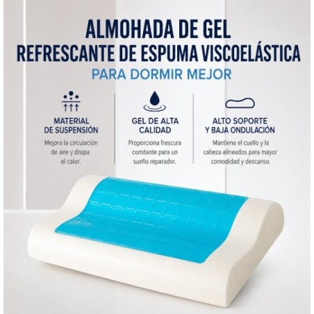 Almohada Gel Azul 40 x 60 cm