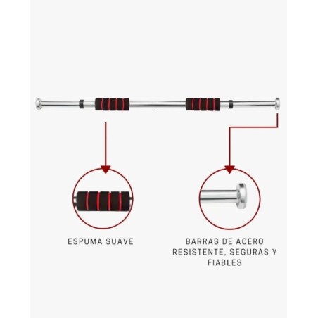 Product image Product image Product image Barra De Dominadas Pull Up Ejercicio En Casa Plegable Color Rojo