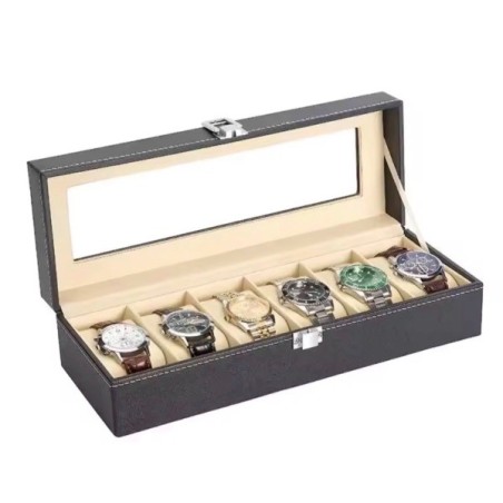 Caja Organizadora Relojes 6 Puestos