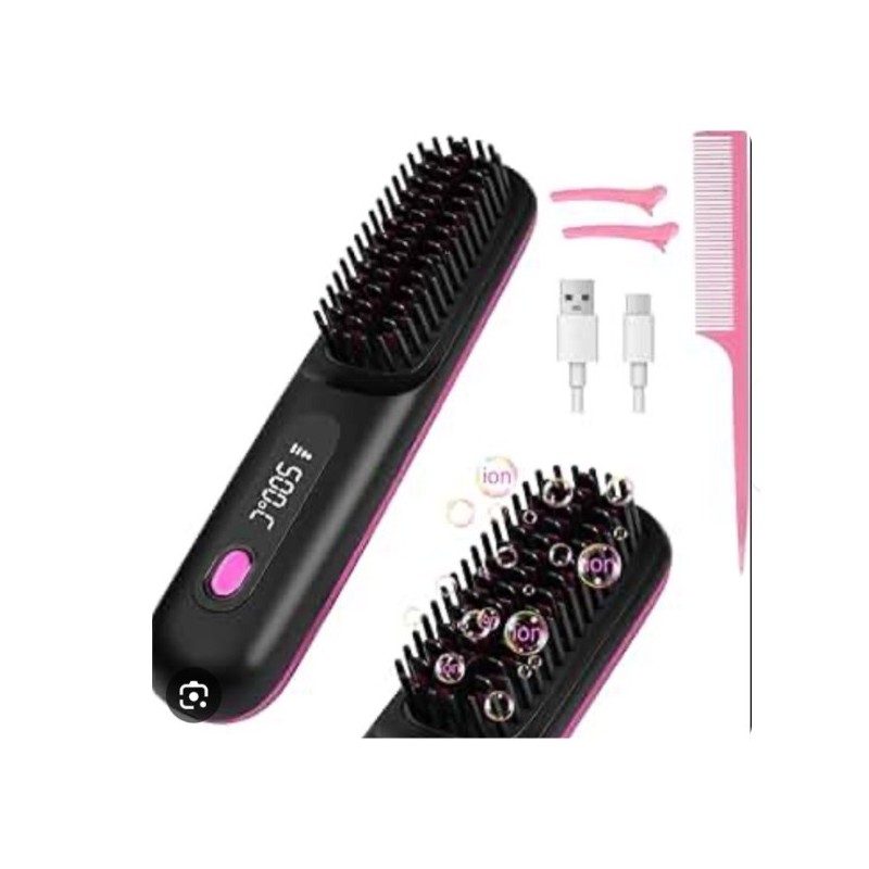 Cepillo Alisador Kit Recargable