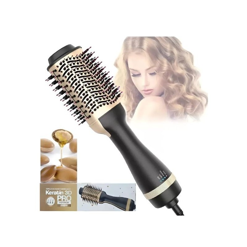 Cepillo Secador Alisador Keratin
