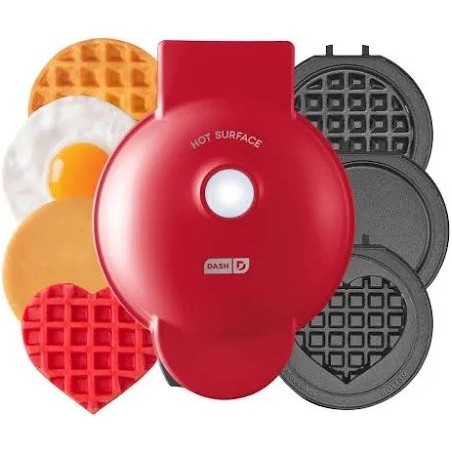 Mini waflera 3 en 1 con platos extraíbles