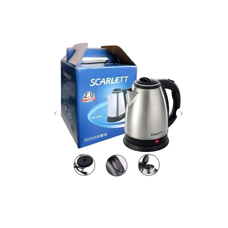 Hervidor Eléctrico Top Scarlet 2l Calentador De Agua