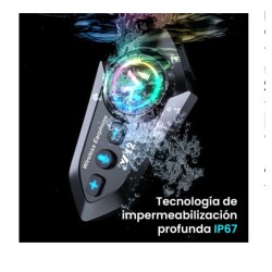 Intercomunicador Bluetooth Pay12ra Casco De Moto V12