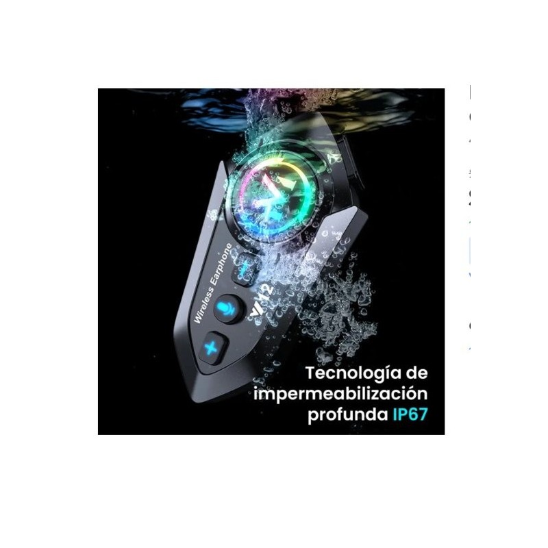 Dos modos de funcionamiento: los auriculares Bluetooth Y12 cuentan con un modo de música y un modo de ciclismo, que se pueden ca