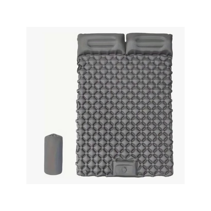Colchón Inflable Doble Para Acampar, Colchoneta Autoinflable