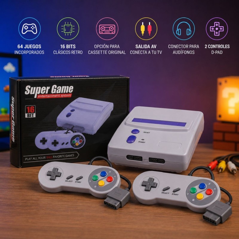CONSOLA SUPER NINTENDO GRANDE