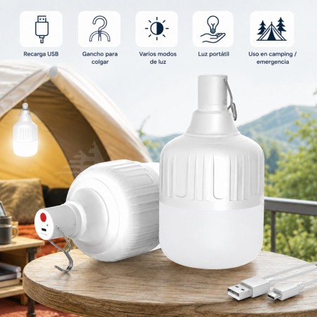BOMBILLO RECARGABLE 200W