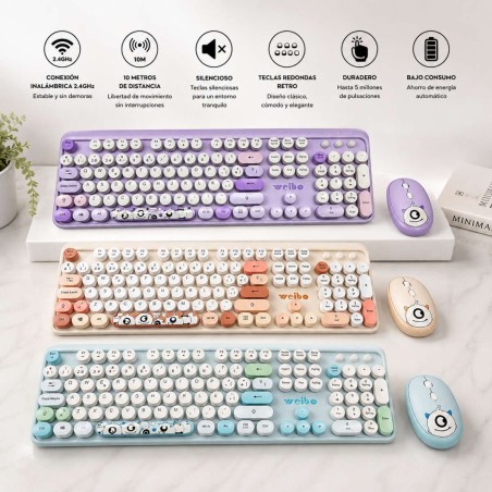COMBO TECLADO INALAMBRICO