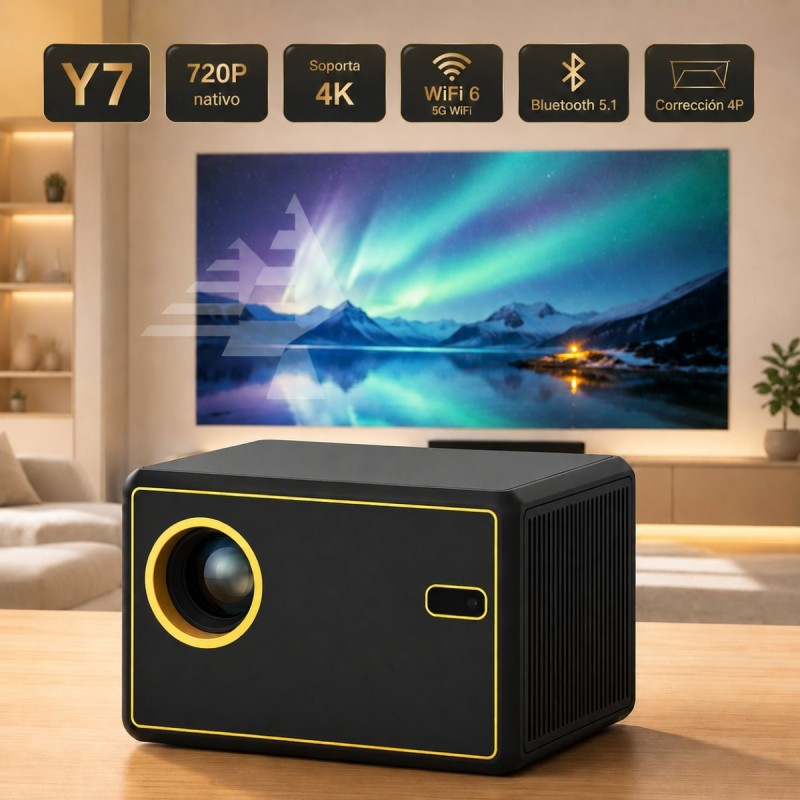 PROYECTOR ANDROID Y7 5000 LUMENS