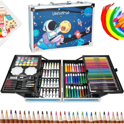 MALETIN KIT DE ARTE METALICO DIBUJO CREATIVO