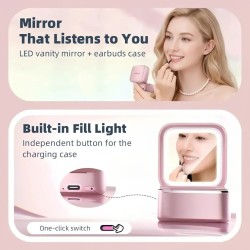 AUDIFONOS INALAMBRICOS AURICULARES CON ESPEJO LED OWS