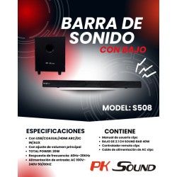 BARRA DE SONIDO PK SOUND