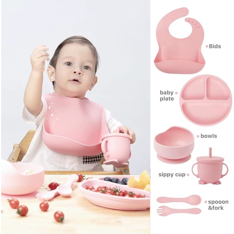 SET LOZA PARA BEBES SILICONA