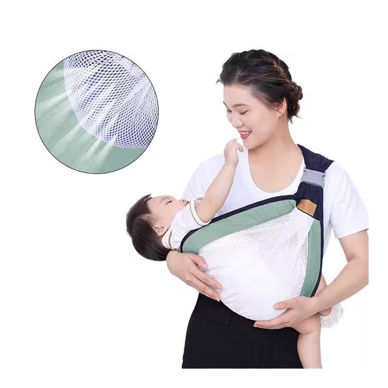 Canguro para bebés ligero y plegable, malla transpirable