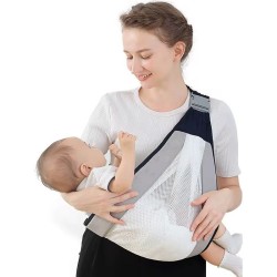 Canguro para bebés ligero y plegable, malla transpirable