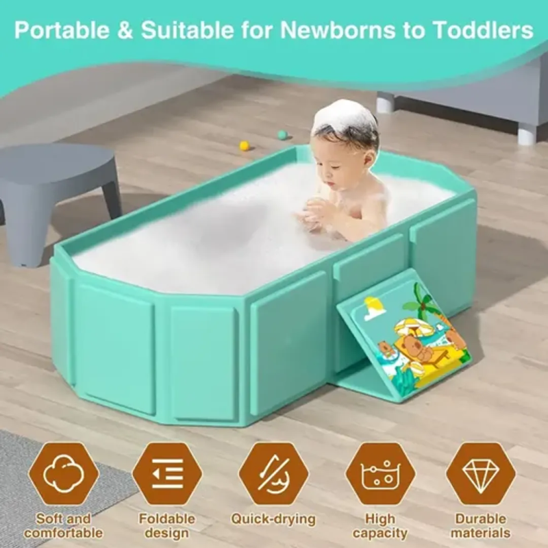 BAÑERA TINA PLEGABLE PORTATIL PARA BEBES
