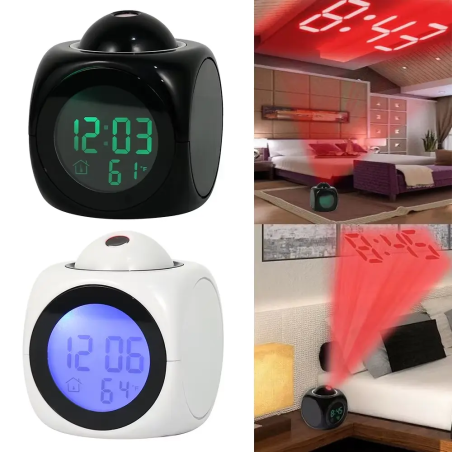 RELOJ DESPERTADOR DIGITAL LCD