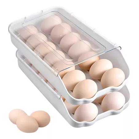 CAJA DE ALMACENAMIENTO DE HUEVOS BANDEJA PLASTICO