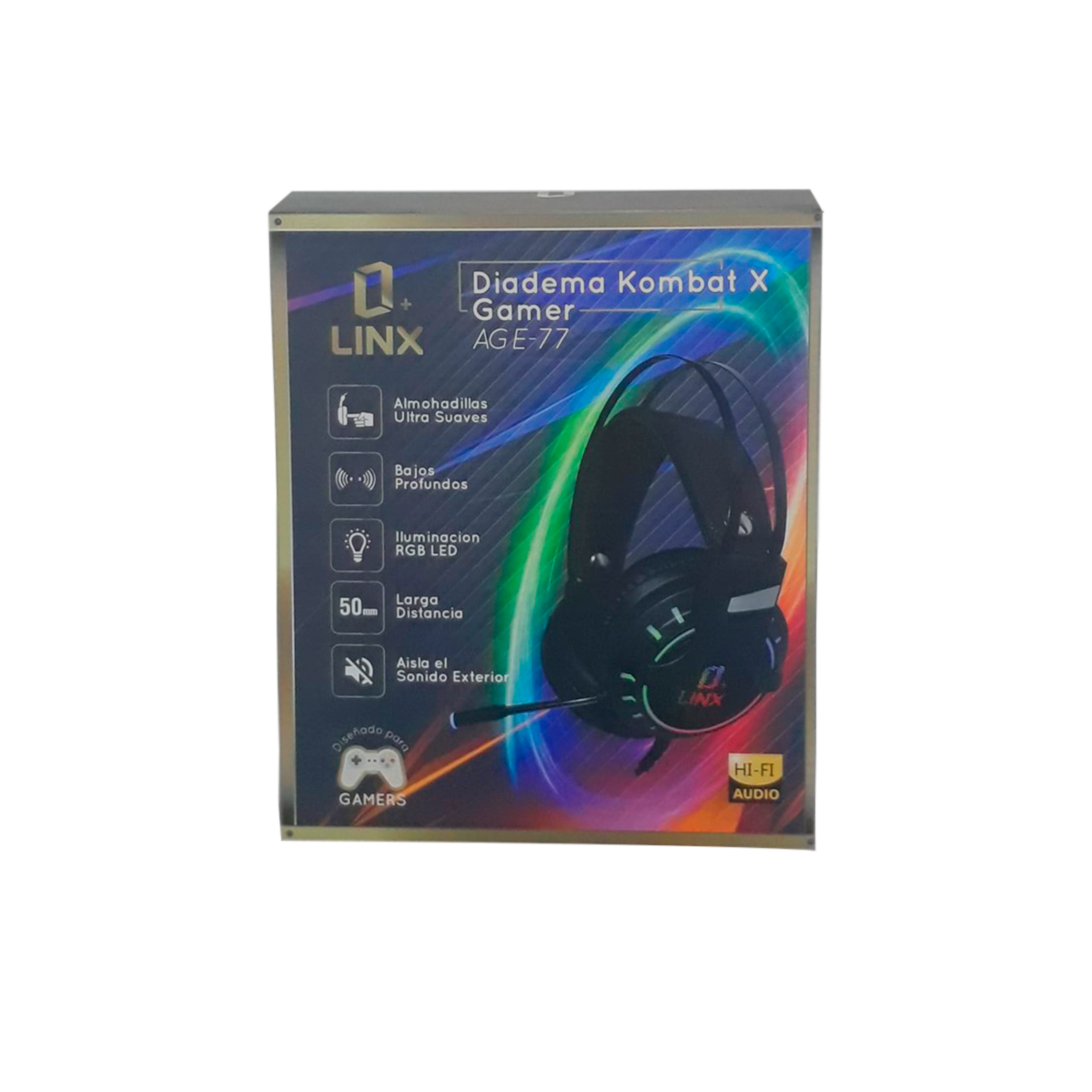 Diadema Gamer, Con Luces Led, Linx Age77 - Imagen 2