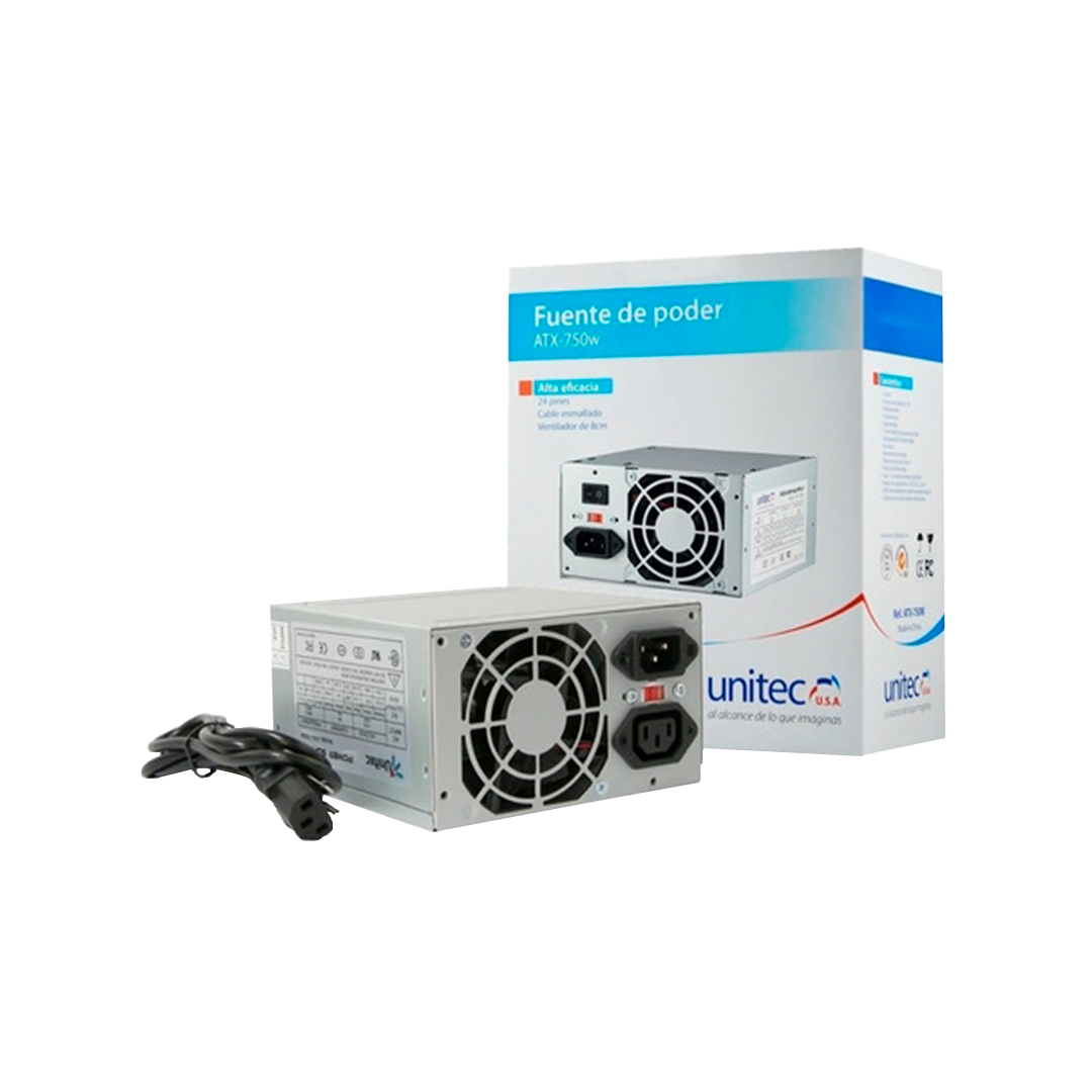 fuente de poder para pc marca unitec 750