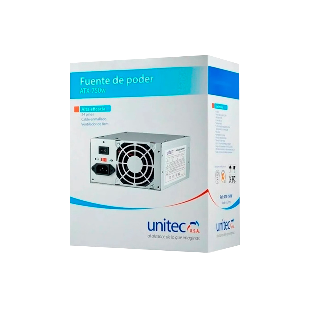 fuente de poder para pc marca unitec 750 - Imagen 2