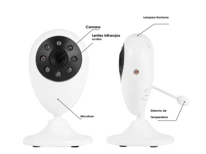 Monitor Camara Bebe Inalambrica Vigilancia Vision Nocturna - Imagen 3