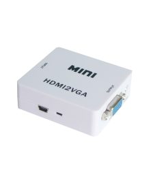 Convertidor Adaptador De HDMI A VGA Video y Audio Por Auxiliar