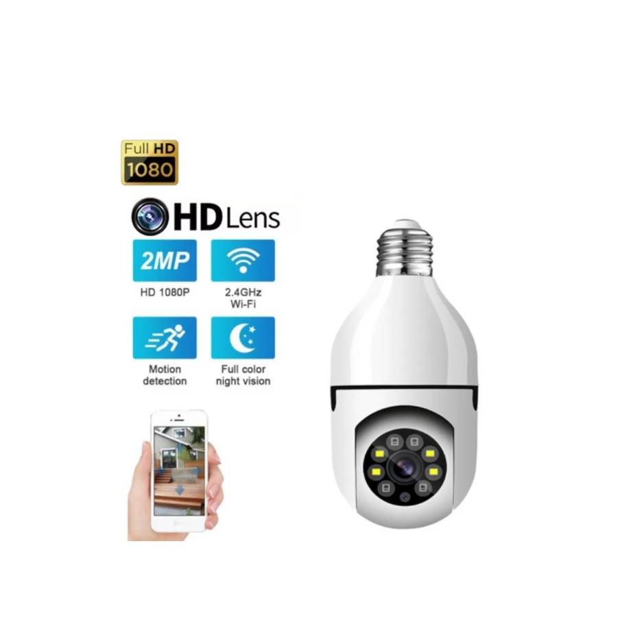 CAMARA IP WIFI BOMBILLO ROBOT - Imagen 3