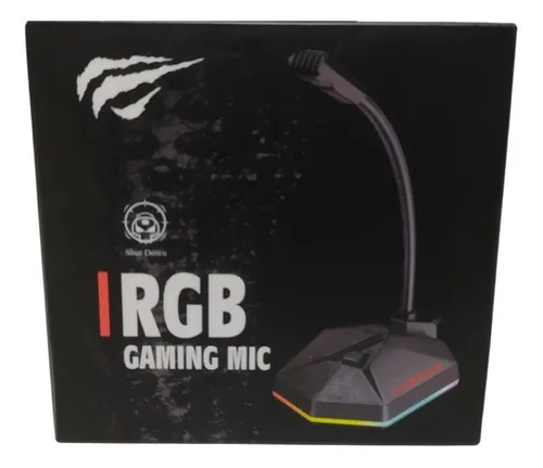 Micrófono Gamer Dinámico Retroiluminado Rgb Gamenote Gk57