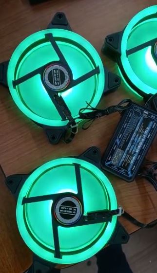 ventiladores RGB X 3 unidades con controladora para torre gamer - Imagen 6