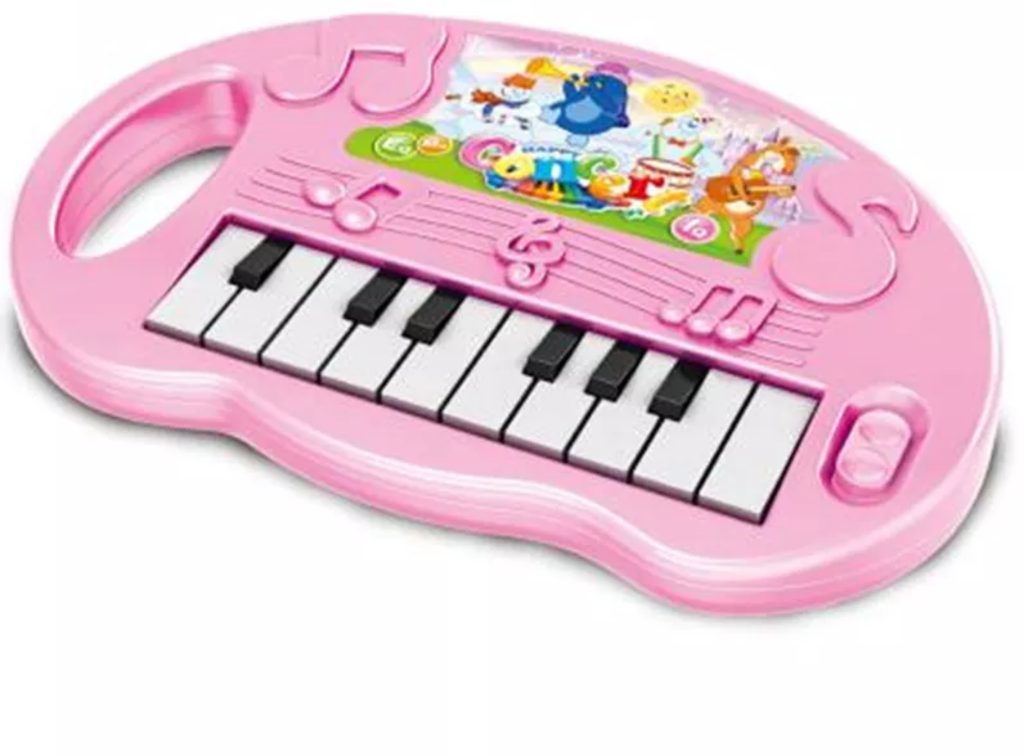 Piano Electrónico Portátil De Bolsillo De 15,8x8,3 Cm, Juguete Musical Educativo Con Cancionero Y Pegatinas, Para Niños De 3 A 6 Años, Regalo De Navidad