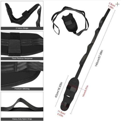 Correa para estiramiento muscular banda elástica de flexibilidad - Imagen 3