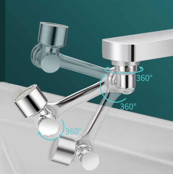 Extensor de acero pulverizador de Grifo Giratorio 360° - Imagen 4