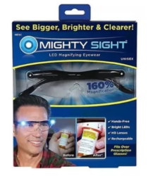 Gafas de lectura con lupa y luz led recargable accesorio lectura