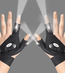 Guante con linterna LED recargable