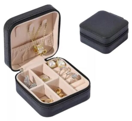 Caja Joyas 4 Capas Joyero De Madera Rústica Con Espejo - Caja Organizadora 4 Niveles Para Todas Tus Joyas Organizador Joyas Anillos Aretes