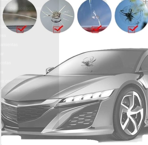 KIT multiusos reparacion de vidrios pegamento automático - Imagen 4