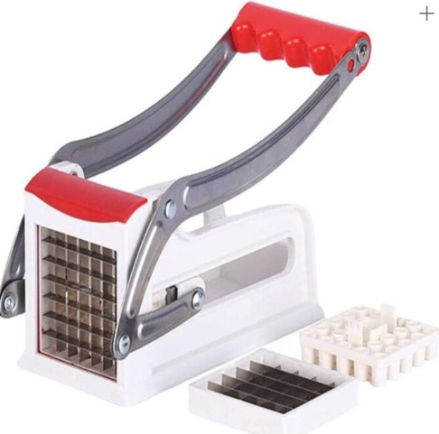 Maquina picadora de papas fritas rebanador de dos cuchillas - Imagen 3