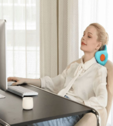 Masajeador de cuello cervical recargable con electroterapia