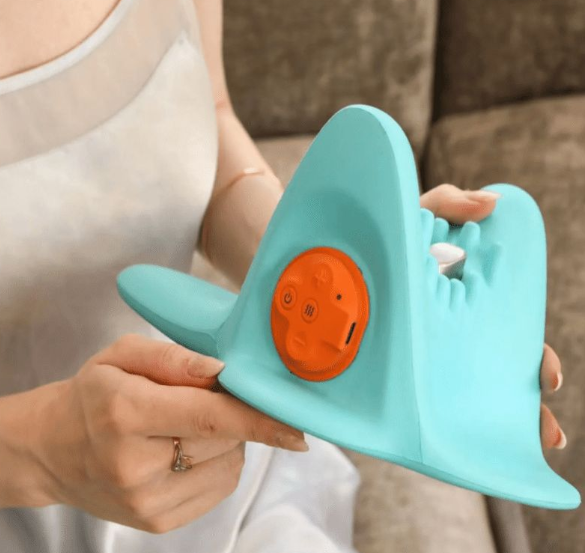Masajeador de cuello cervical recargable con electroterapia - Imagen 4