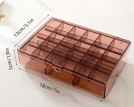 Organizador 2 en 1 con tapa Multifuncional joyas y maquillaje - Imagen 2