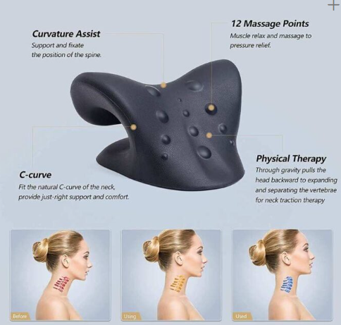 Soporte de tracción cervical quiropráctico relajante - Imagen 5