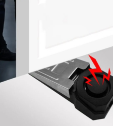 Tope de seguridad para puerta sensor con sistema de alarma