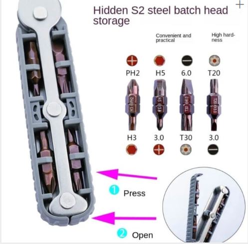 Kit de destornilladores de trinquete reparador de brocas - Imagen 5