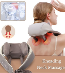 Masajeador inalambrico calefactor cervical 3 en 1