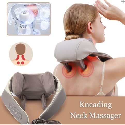 Masajeador inalambrico calefactor cervical 3 en 1